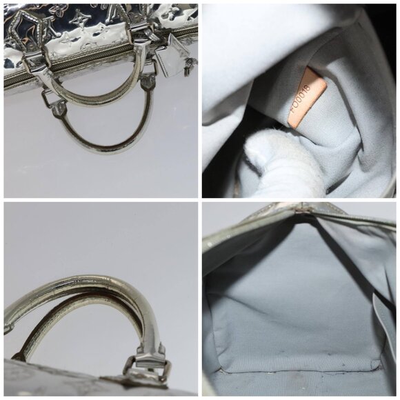 LOUIS VUITTON Monogram Miroir Speedy 35 Hand Bag Silver M95786 LV Auth 106317A - Picture 15 of 15